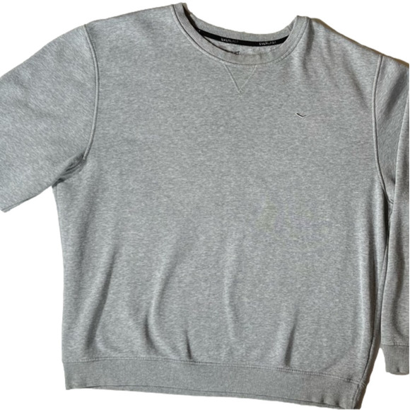 Everlast Crewneck Unisex Grey Sweater Classic Lounge Embroidered Logo E Size XL - Picture 6 of 14